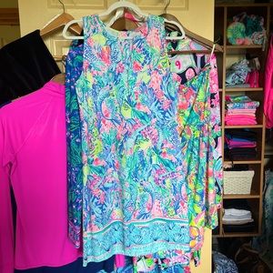🦄EUC!! Lilly Pulitzer dress in Mermaids cove